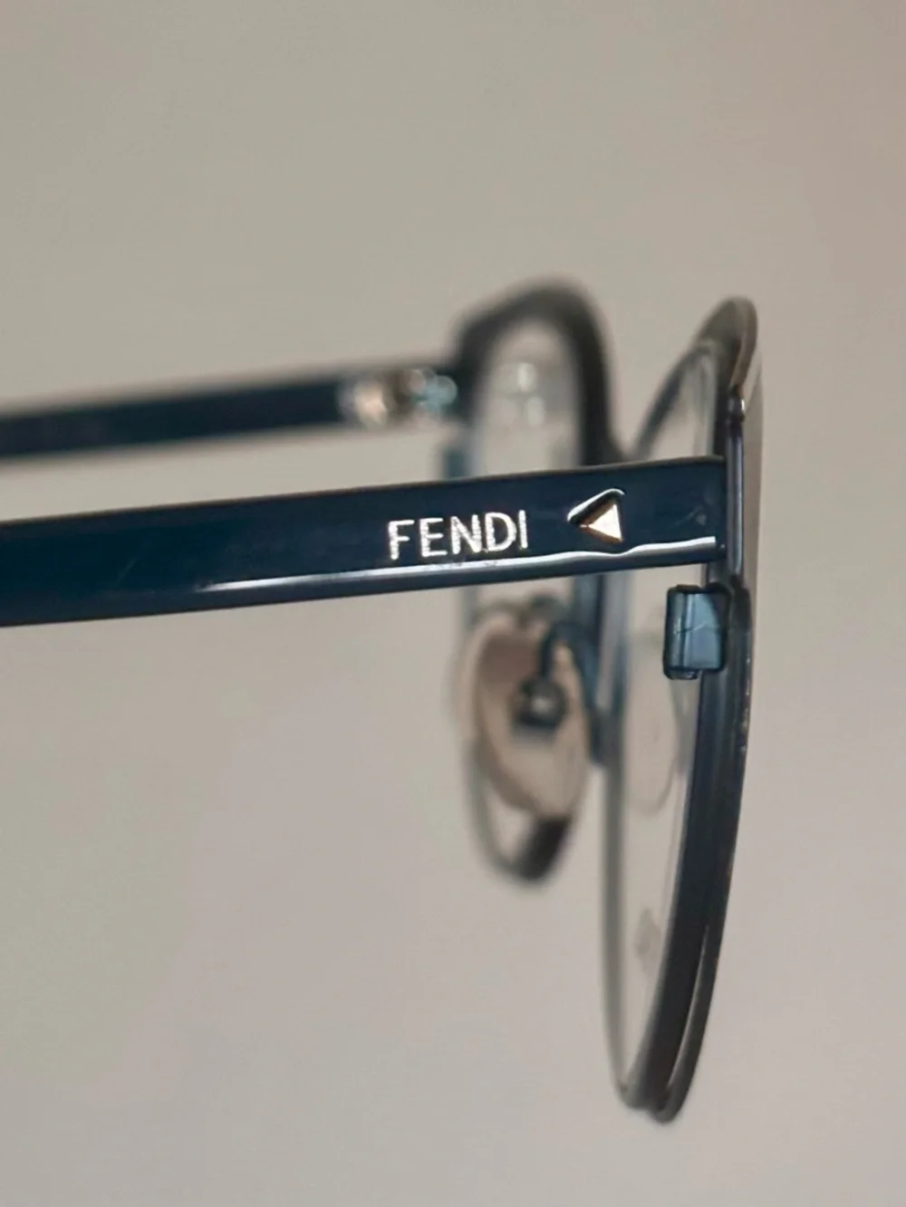 FENDI FF 0278 ZI9 Cat-Eye Eyeglasses – Teal Blue Italian Designer Frames NWOT